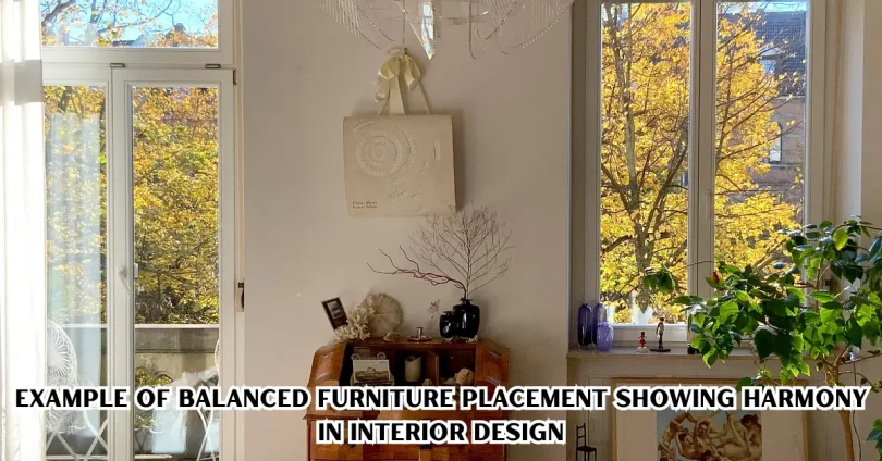 example of balanced furniture placement showing harmony in interior design