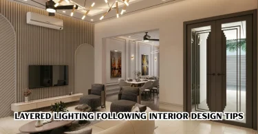 layered lighting following interior design tips