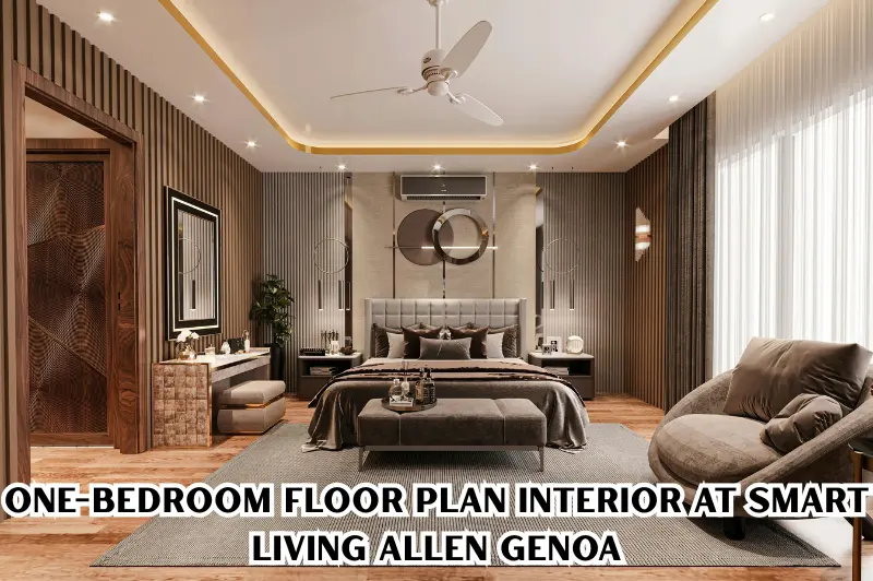 one-bedroom floor plan interior at smart living allen genoa