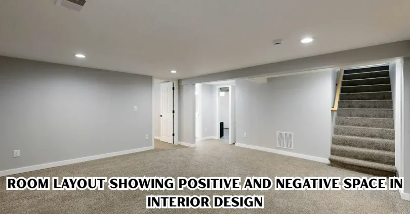 room layout showing positive and negative space in interior design